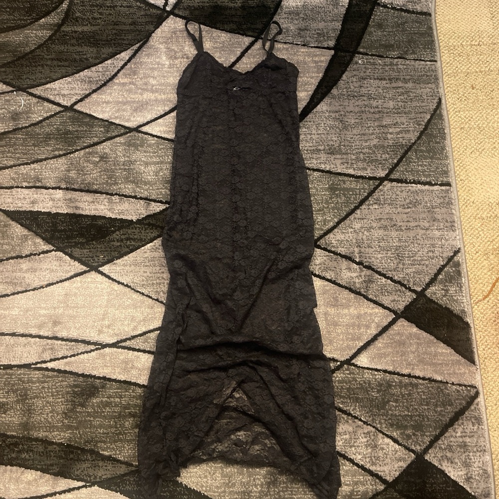 Forever 21 Black Lace Dress with Straps